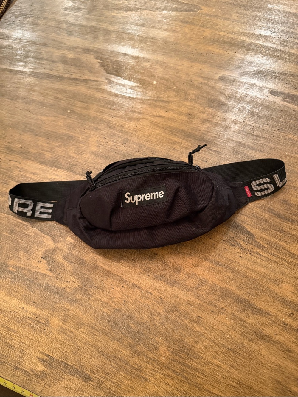 Supreme Waist /crossbody Bag (SS18) Black XL - Picture 2 of 16